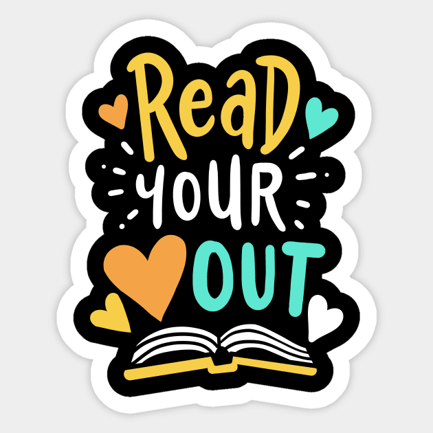 Read Your Heart Out English Teacher Book Reading Sticker by KAWAIITEE